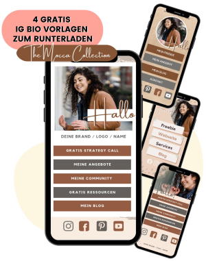 4 GRATIS IG BIO VORLAGEN ZUM RUTNERLADEN