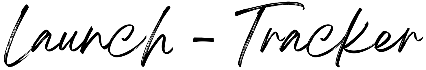launch tracker schriftzug
